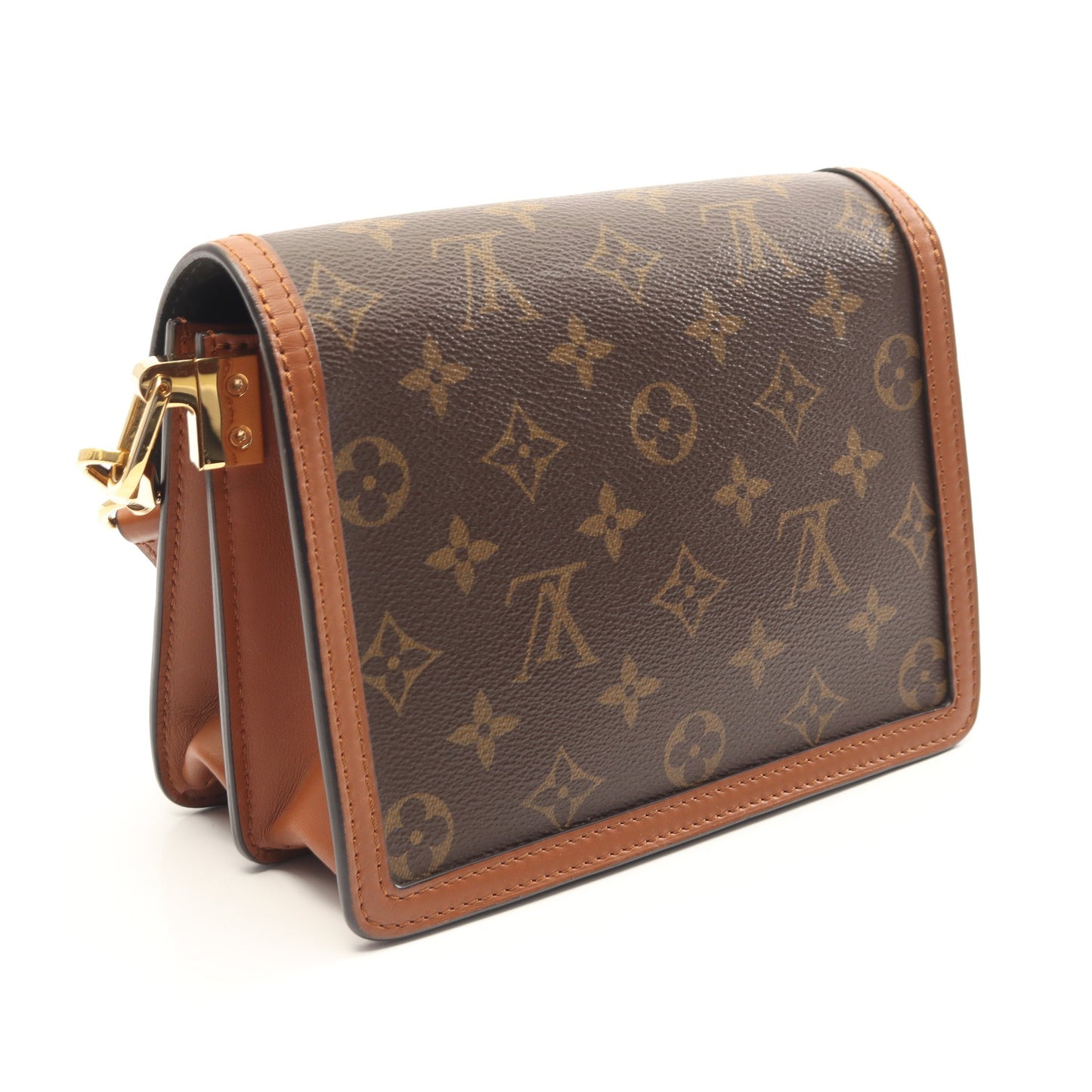 ドーフィーヌ MINI モノグラムリバース ショルダーバッグ PVC レザー ブラウン ベージュ ルイヴィトン バッグ LOUIS VUITTON
