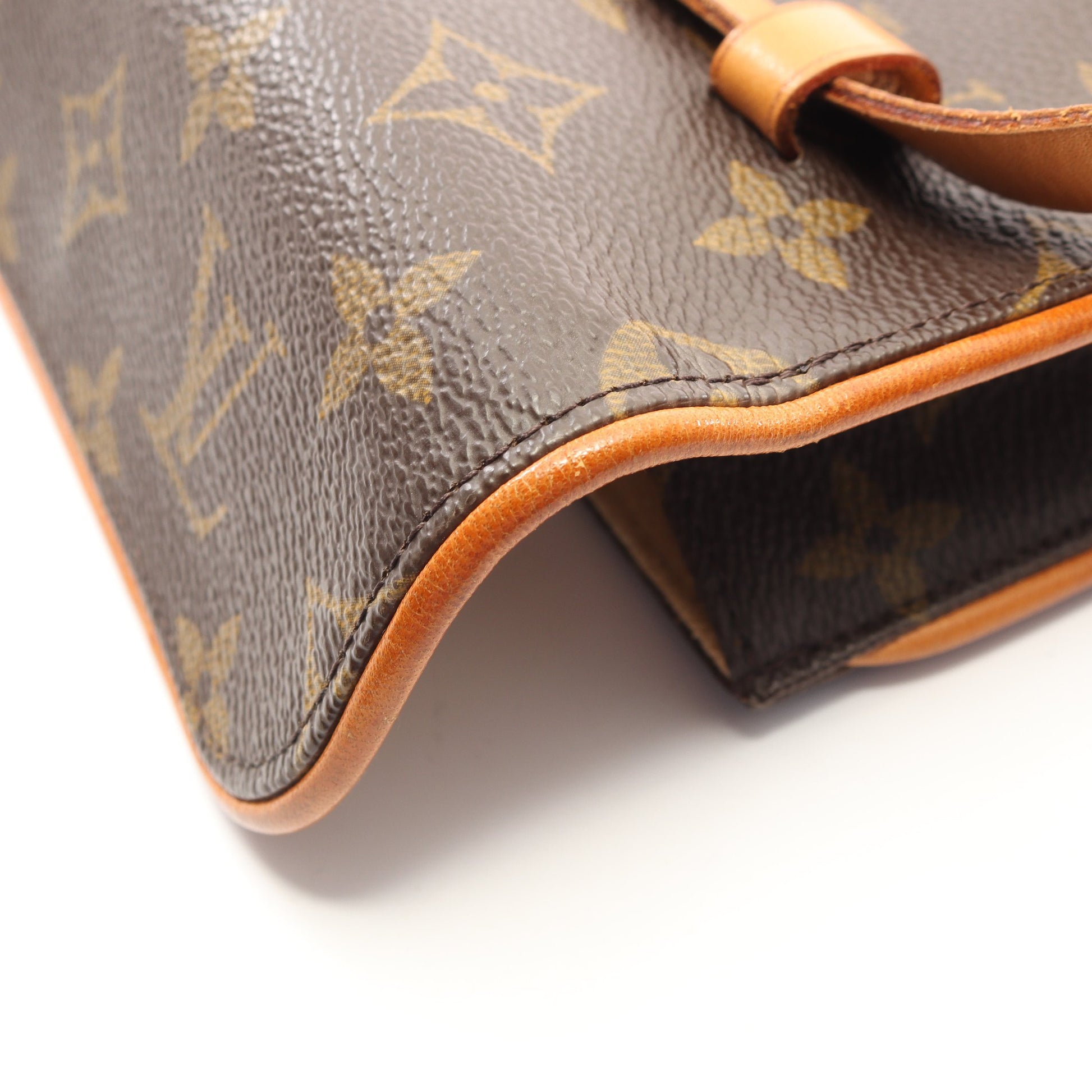 ポシェットフロランティーヌ モノグラム ボディバッグ ウエストバッグ PVC レザー ブラウン ルイヴィトン バッグ LOUIS VUITTON