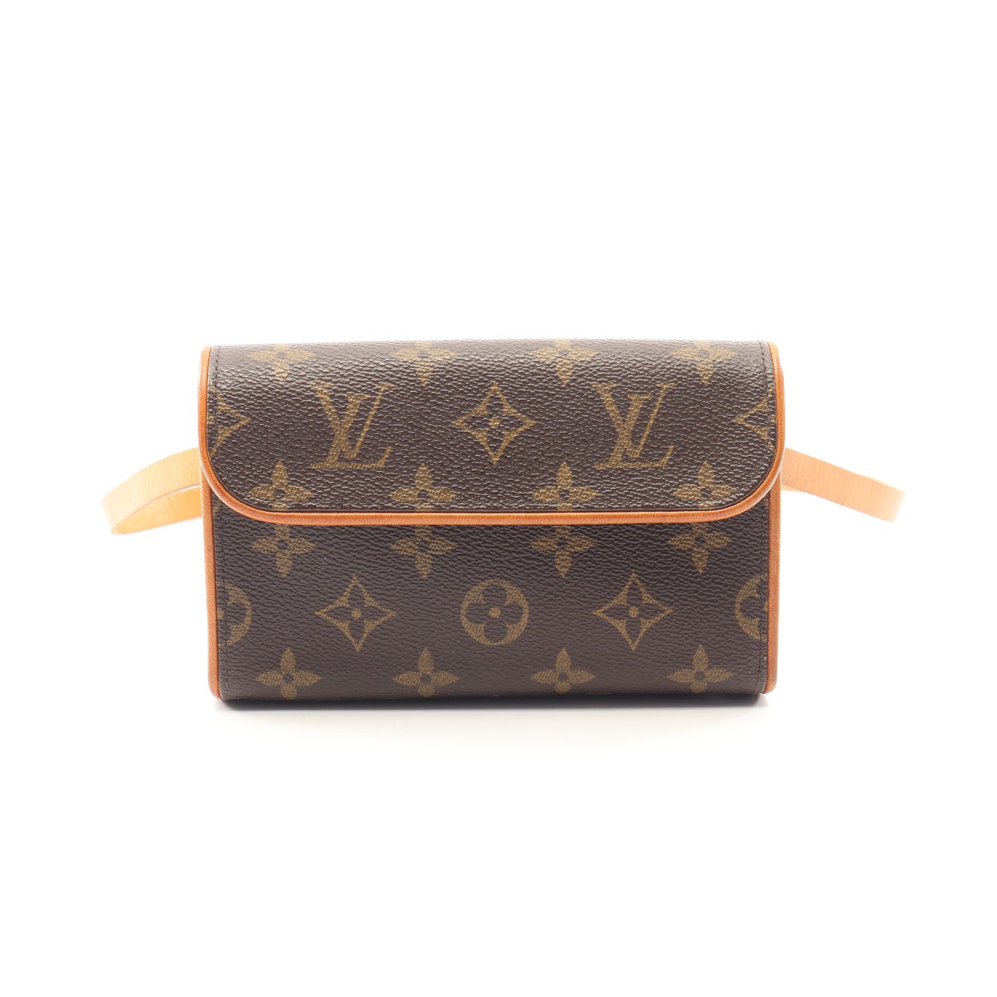 ポシェットフロランティーヌ モノグラム ボディバッグ ウエストバッグ PVC レザー ブラウン ルイヴィトン バッグ LOUIS VUITTON