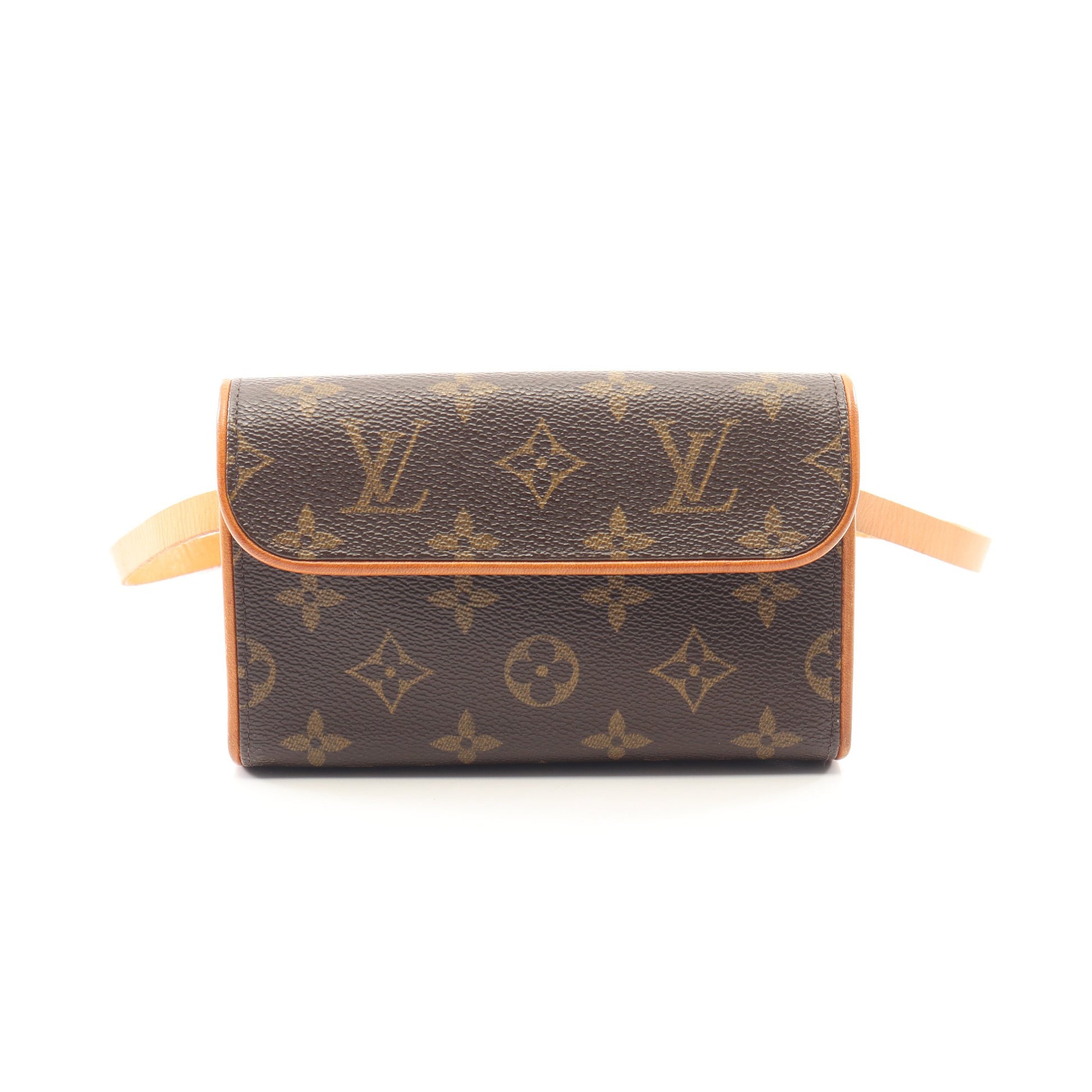 ポシェットフロランティーヌ モノグラム ボディバッグ ウエストバッグ PVC レザー ブラウン ルイヴィトン バッグ LOUIS VUITTON