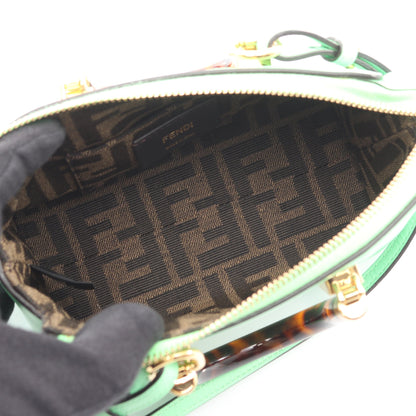 バイザウェイ ミニ 2WAY ハンドバッグ レザー ライトグリーン フェンディ バッグ FENDI