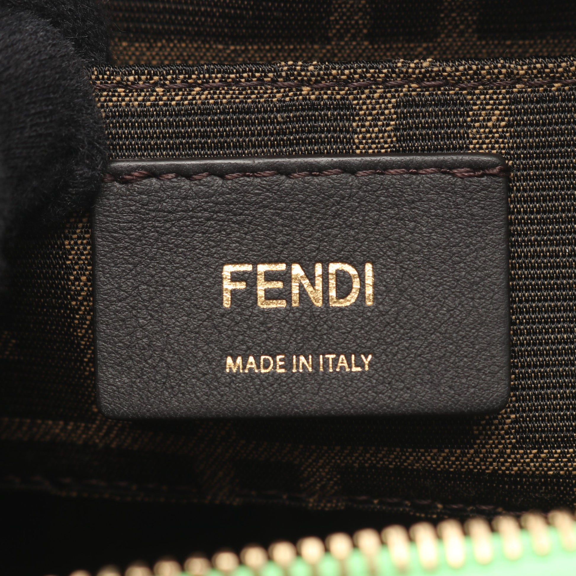 バイザウェイ ミニ 2WAY ハンドバッグ レザー ライトグリーン フェンディ バッグ FENDI