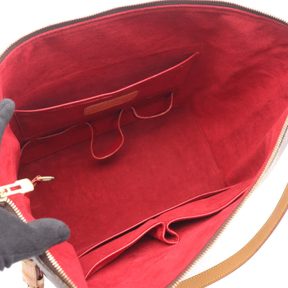 アムファースリー ヴァニティスター モノグラム ショルダーバッグ PVC レザー ブラウン ルイヴィトン バッグ LOUIS VUITTON