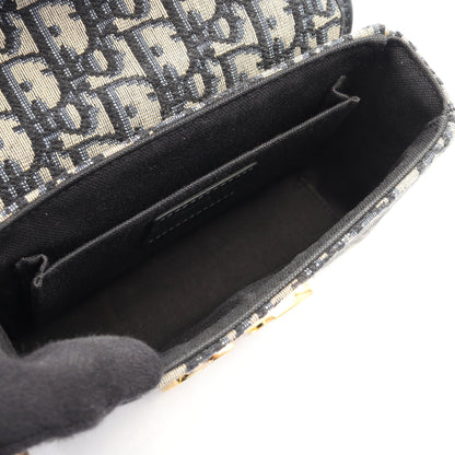 30 MONTAIGNE モンテーニュ ボックス オブリーク ジャカード ショルダーバッグ キャンバス レザー ベージュ ネイビー クリスチャンディオール バッグ Christian Dior