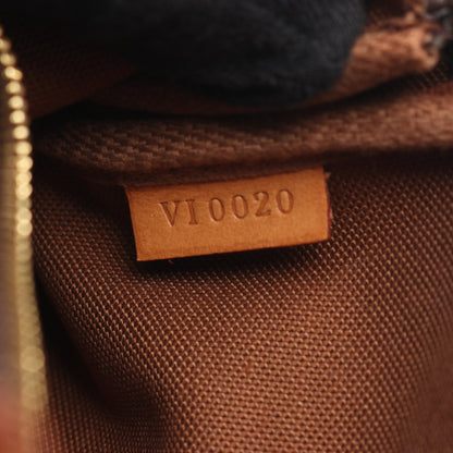 ポシェットアクセソワール モノグラム ハンドバッグ PVC レザー ブラウン ルイヴィトン バッグ LOUIS VUITTON