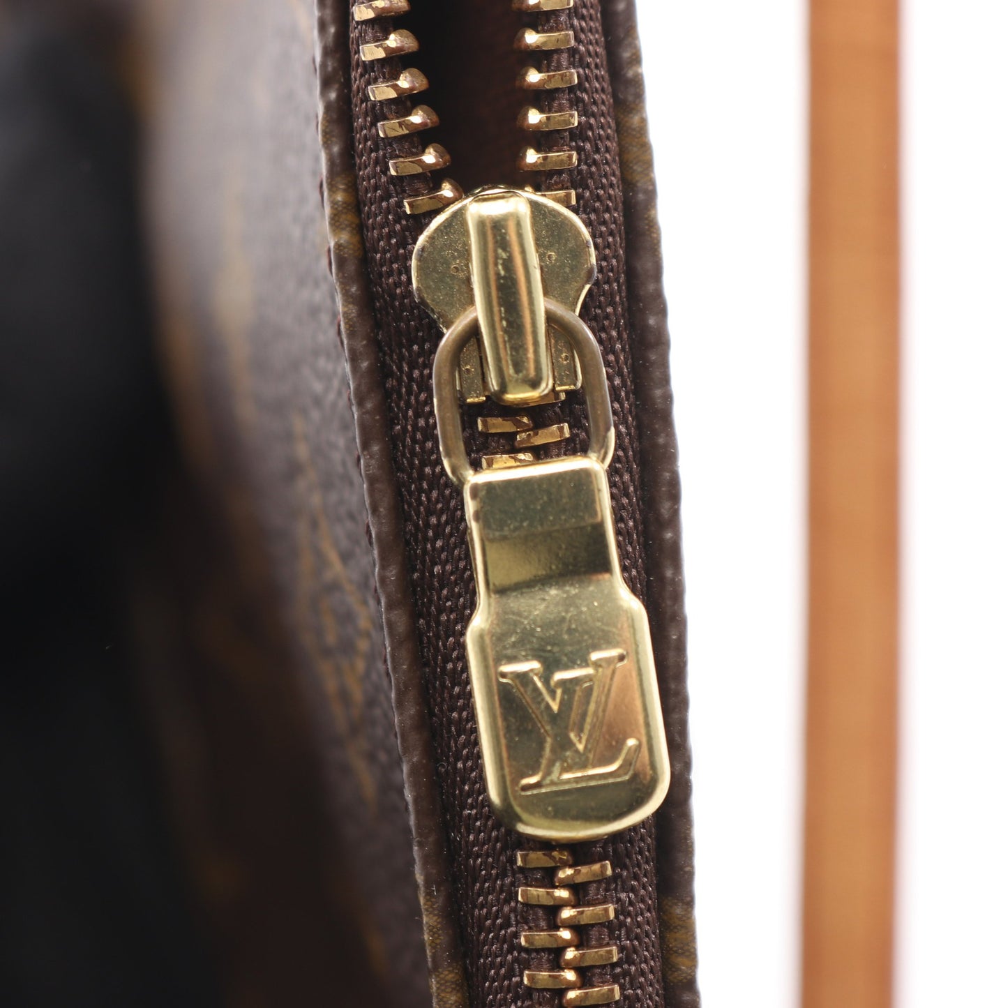 ポシェットアクセソワール モノグラム ハンドバッグ PVC レザー ブラウン ルイヴィトン バッグ LOUIS VUITTON
