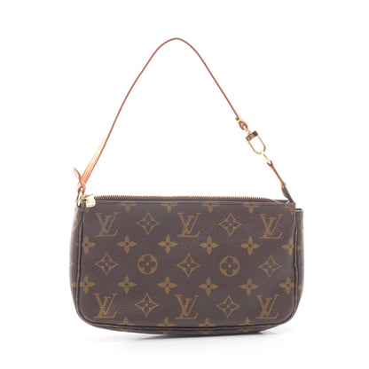 ポシェットアクセソワール モノグラム ハンドバッグ PVC レザー ブラウン ルイヴィトン バッグ LOUIS VUITTON