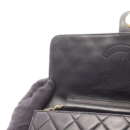 マトラッセ チェーンショルダーバッグ ラムスキン ブラック ゴールド金具 シャネル バッグ CHANEL