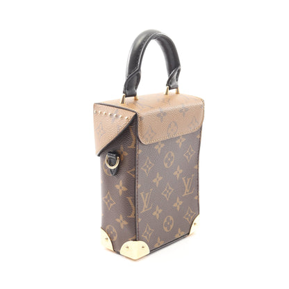 カメラボックス モノグラムリバース 2WAY ハンドバッグ PVC レザー ブラウン ルイヴィトン バッグ LOUIS VUITTON