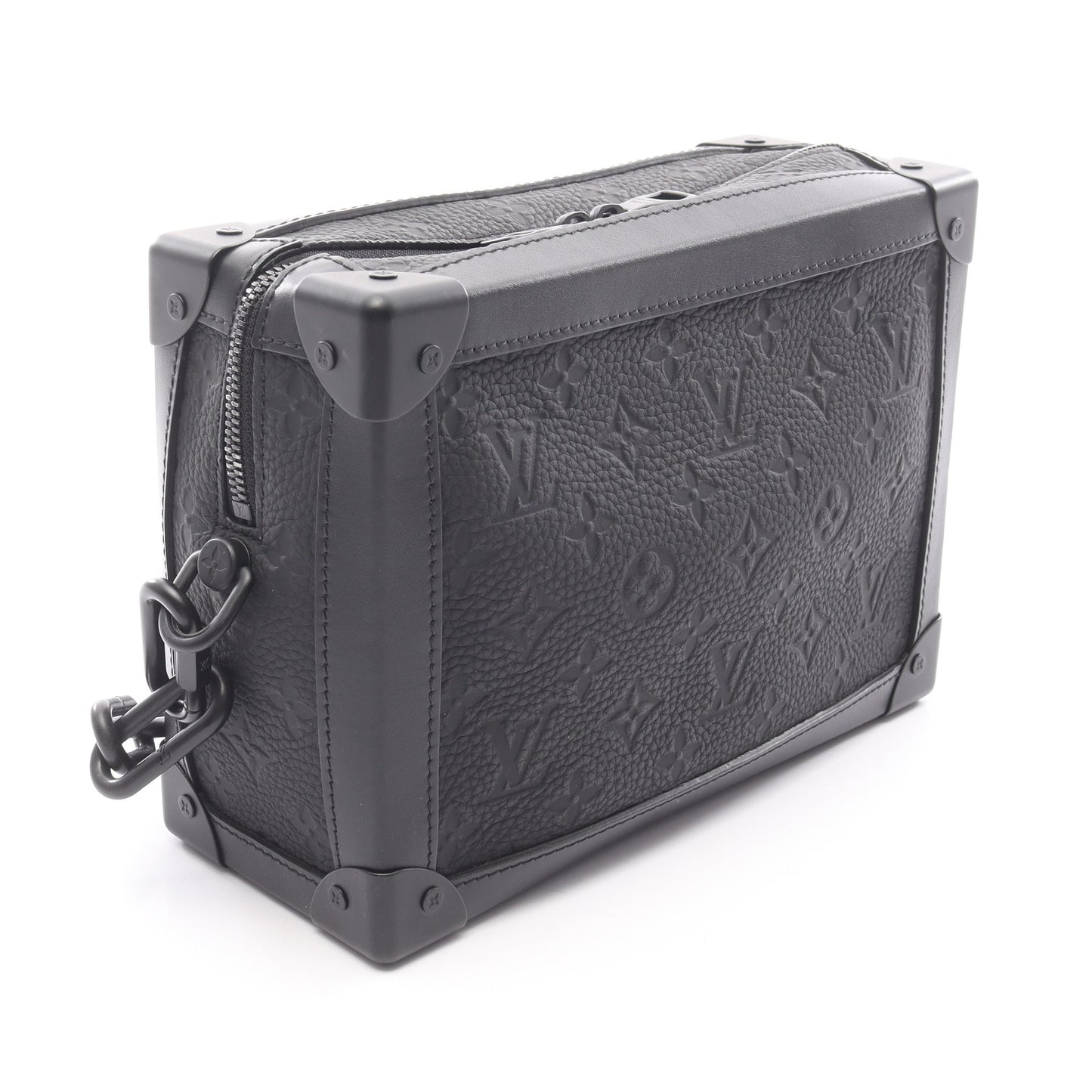 ソフトトランク モノグラムトリヨン ノワール ショルダーバッグ レザー ブラック ルイヴィトン バッグ LOUIS VUITTON