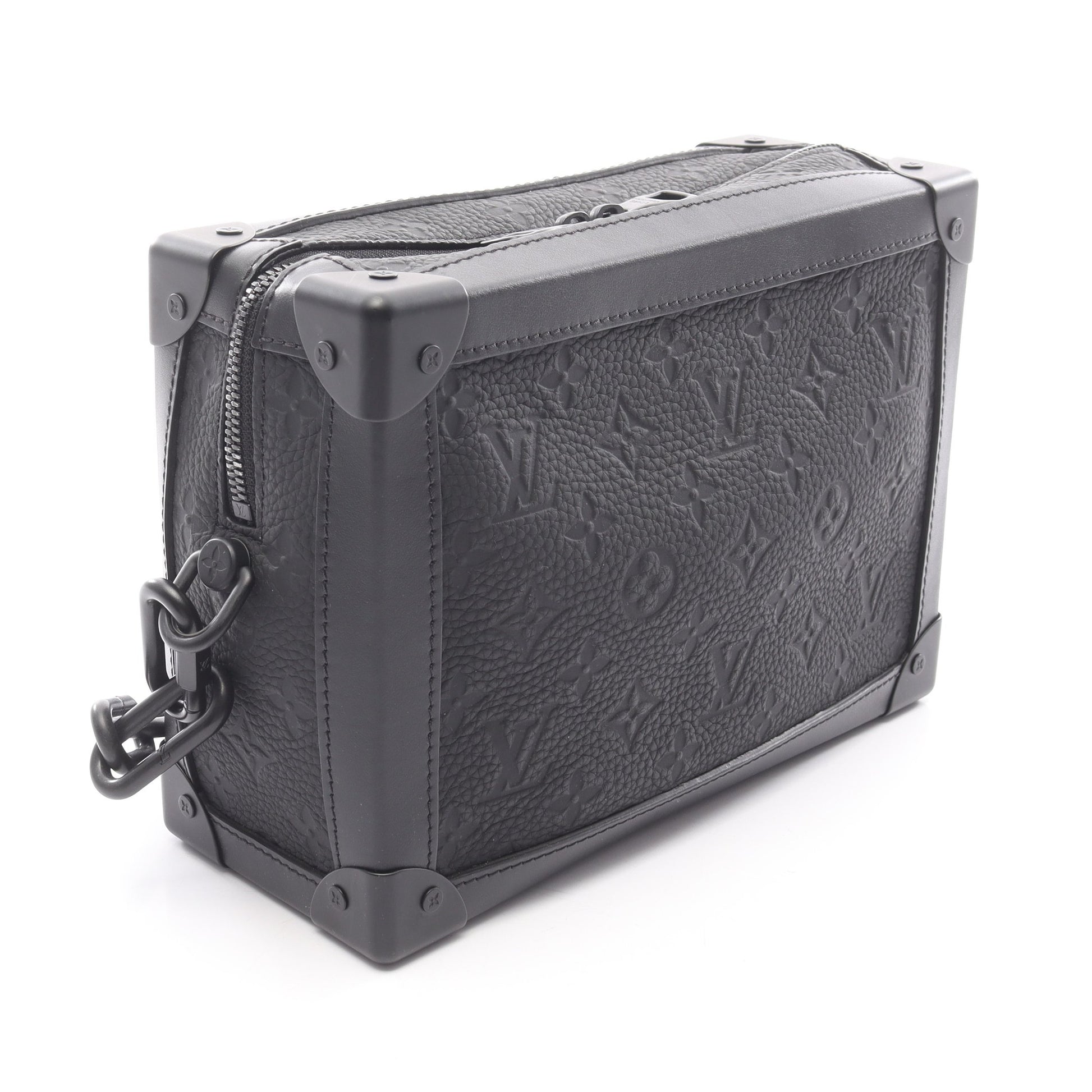ソフトトランク モノグラムトリヨン ノワール ショルダーバッグ レザー ブラック ルイヴィトン バッグ LOUIS VUITTON
