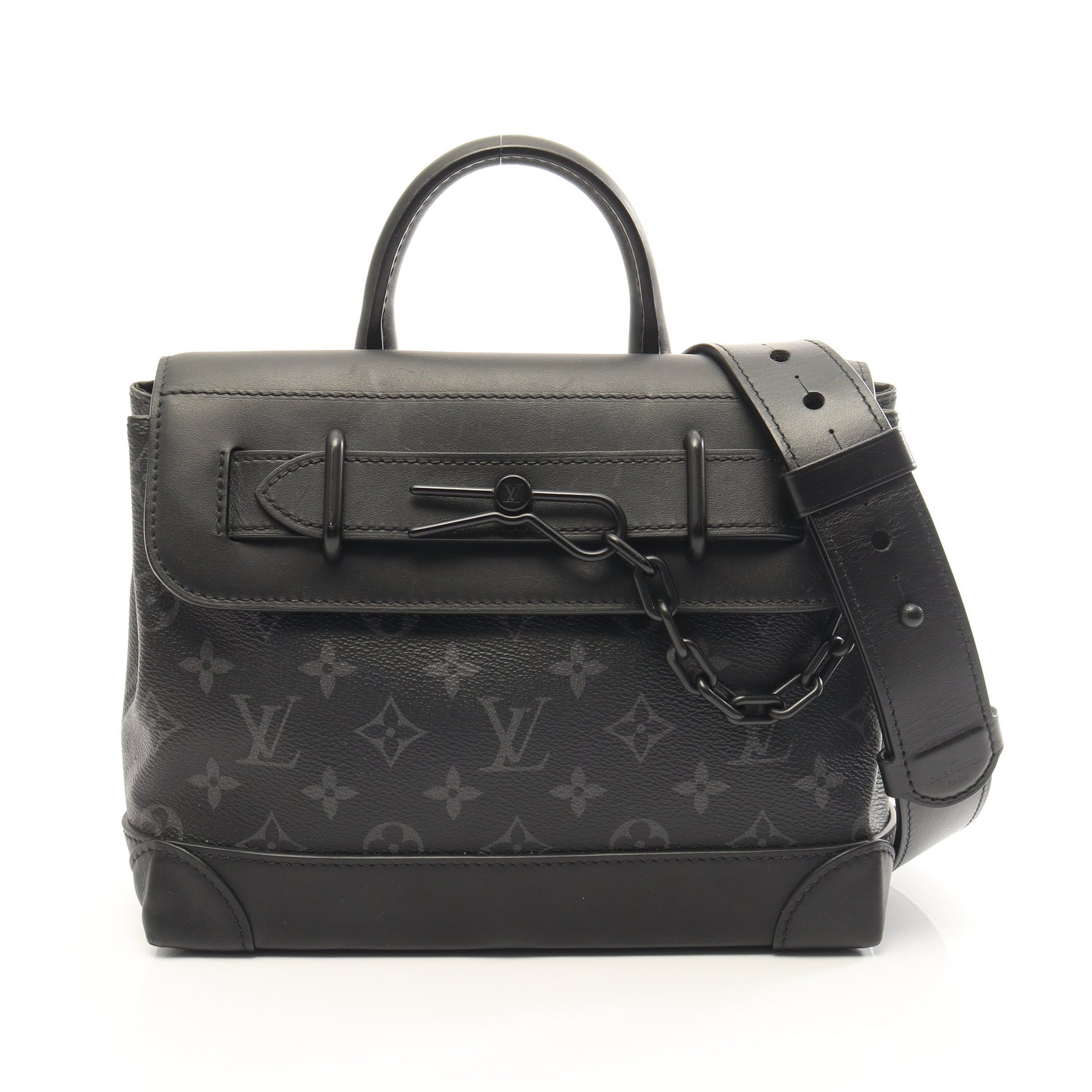 スティーマーPM モノグラムエクリプス 2WAY ハンドバッグ PVC レザー ブラック ルイヴィトン バッグ LOUIS VUITTON