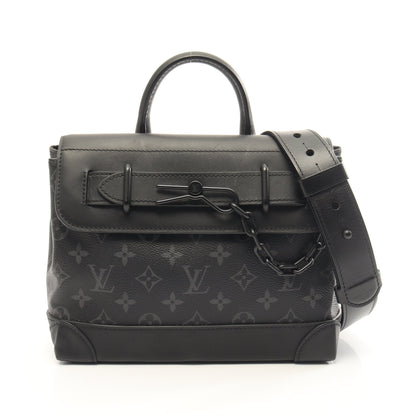 スティーマーPM モノグラムエクリプス 2WAY ハンドバッグ PVC レザー ブラック ルイヴィトン バッグ LOUIS VUITTON