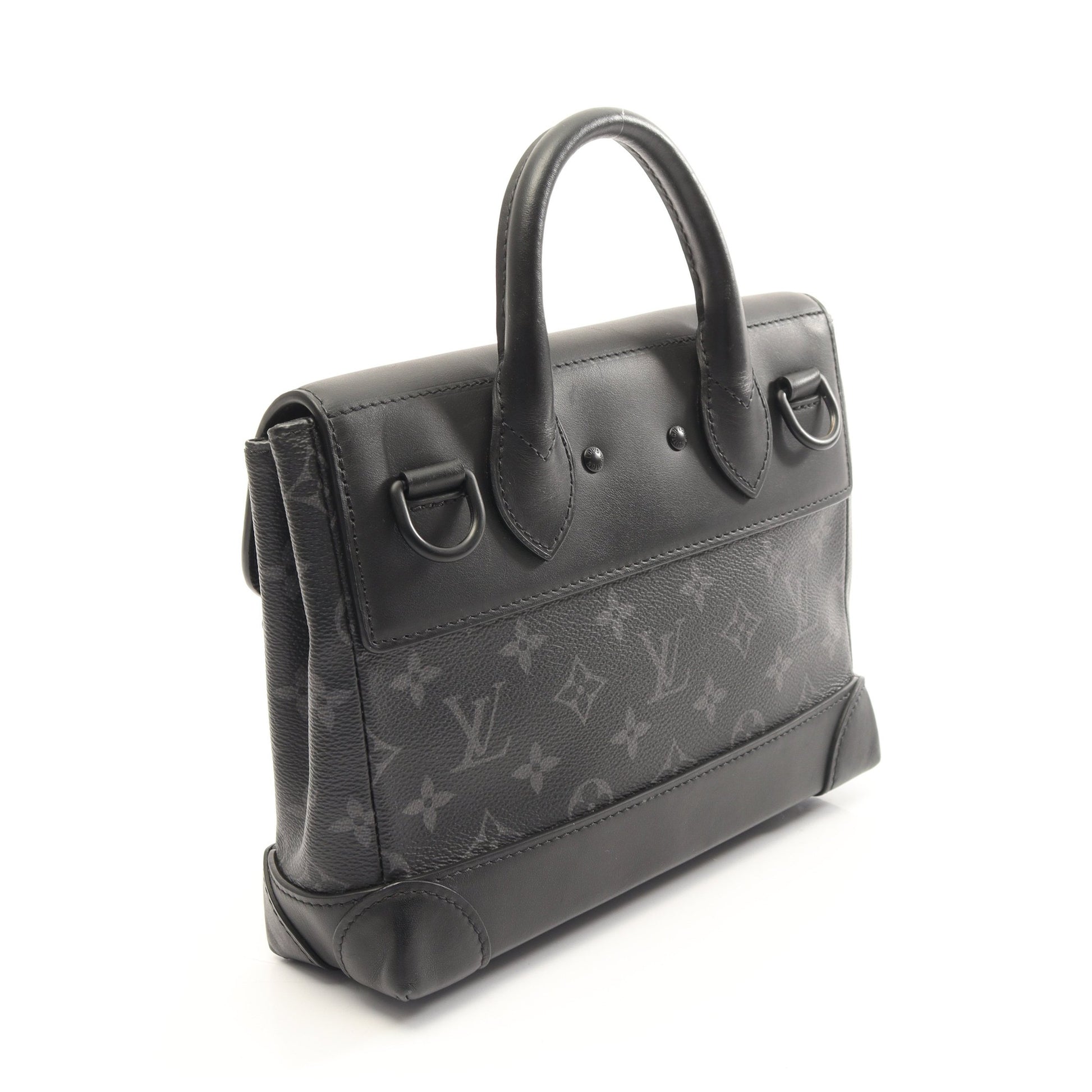 スティーマーPM モノグラムエクリプス 2WAY ハンドバッグ PVC レザー ブラック ルイヴィトン バッグ LOUIS VUITTON