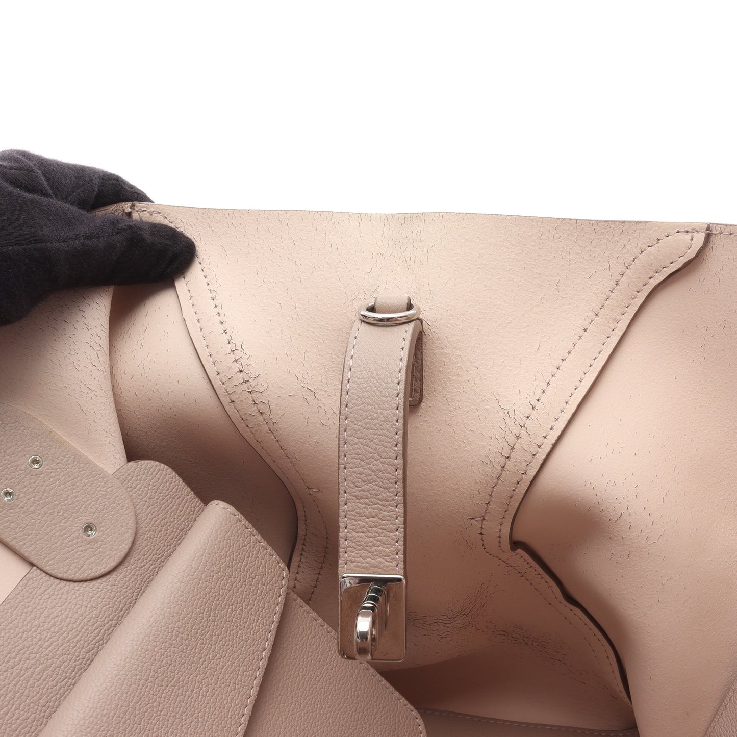 オープンバー 2WAY ハンドバッグ レザー ピンクベージュ クリスチャンディオール バッグ Christian Dior
