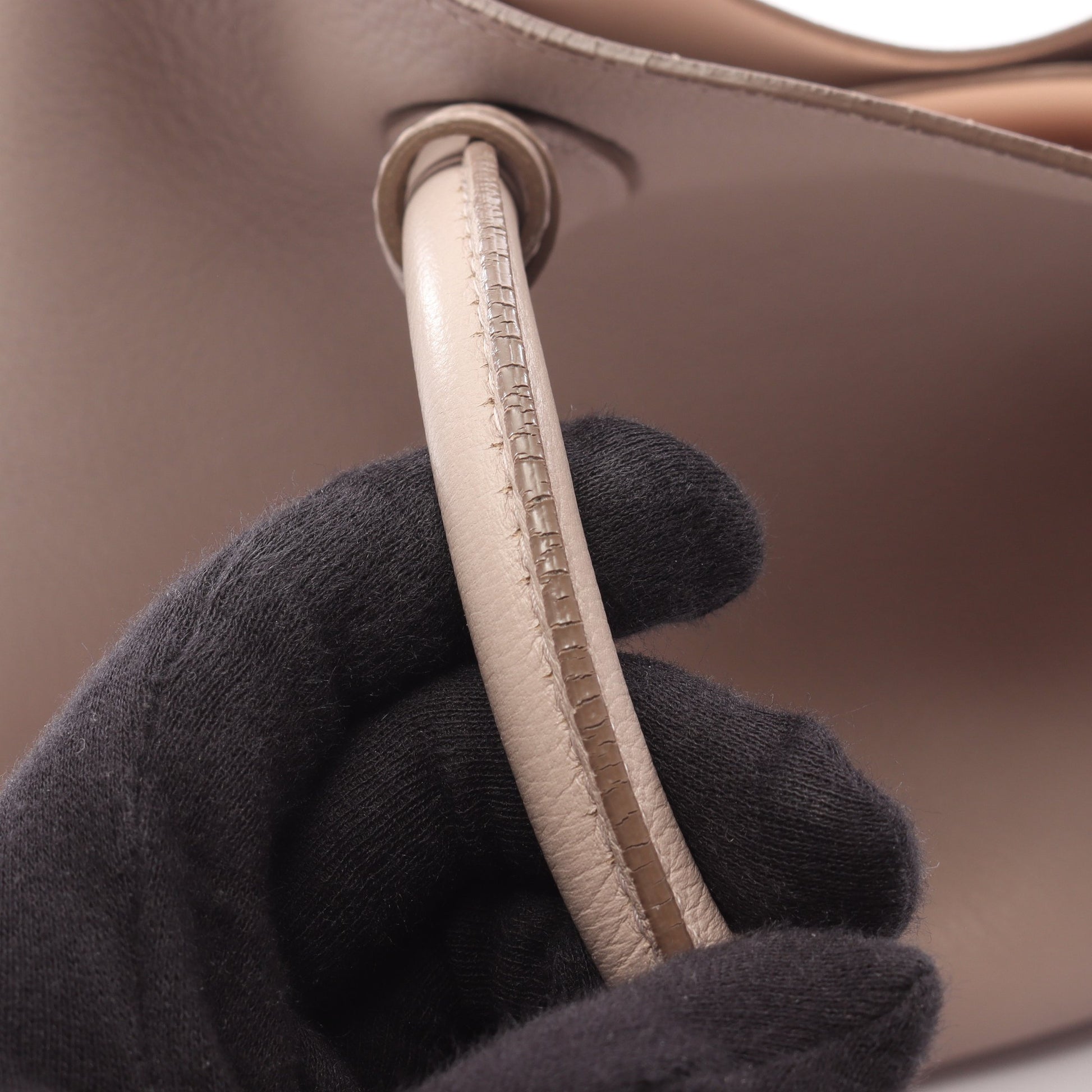 オープンバー 2WAY ハンドバッグ レザー ピンクベージュ クリスチャンディオール バッグ Christian Dior