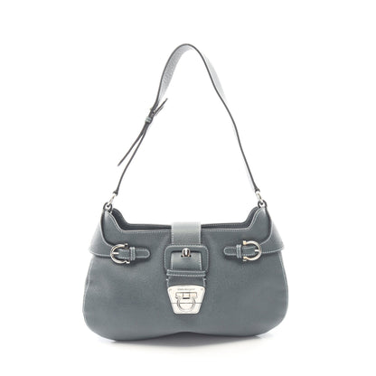 ガンチーニ ワンショルダーバッグ レザー ブルーグリーン サルヴァトーレフェラガモ バッグ Salvatore Ferragamo