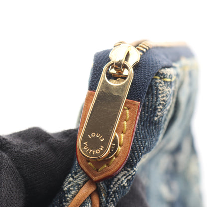 トゥルース レイエ モノグラムデニム ポーチ デニム レザー ブルー ルイヴィトン 財布・小物 LOUIS VUITTON