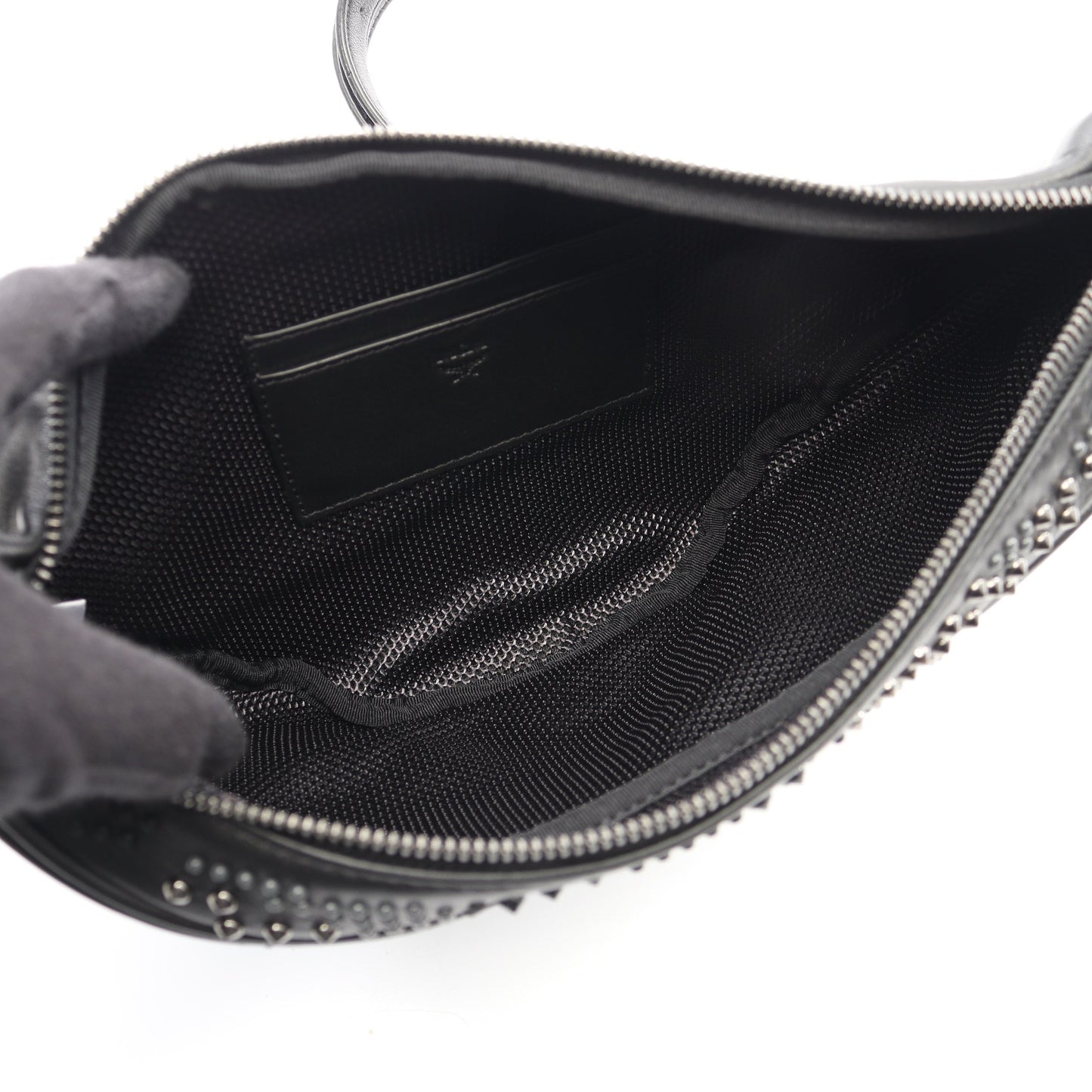 スタッズ ボディバッグ ウエストバッグ レザー ブラック エムシーエム バッグ MCM