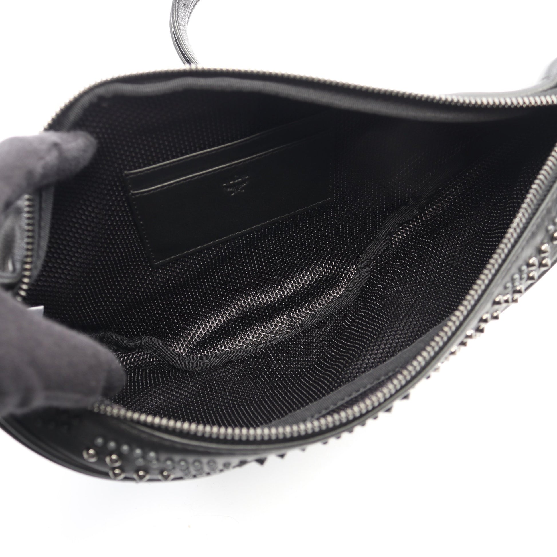 スタッズ ボディバッグ ウエストバッグ レザー ブラック エムシーエム バッグ MCM