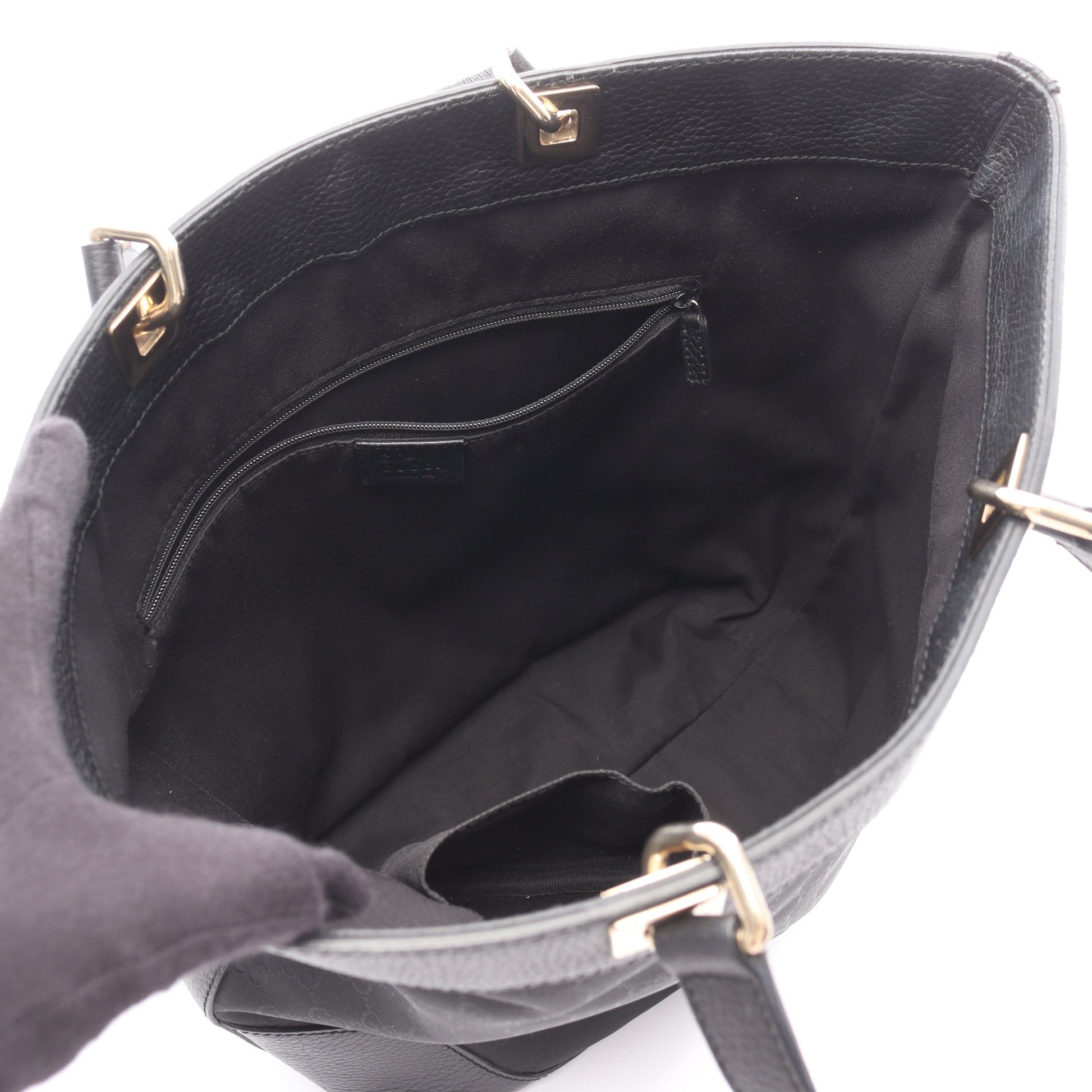 GG柄 ショルダーバッグ トートバッグ ナイロン レザー ブラック グッチ バッグ GUCCI
