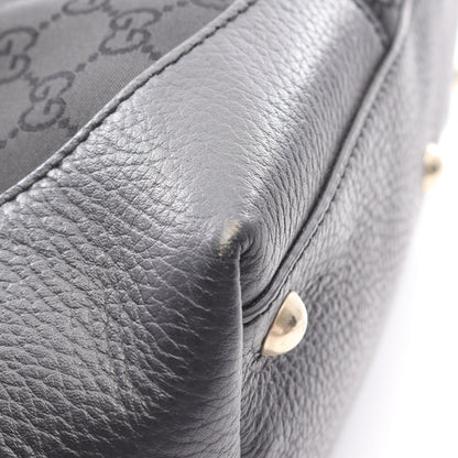 GG柄 ショルダーバッグ トートバッグ ナイロン レザー ブラック グッチ バッグ GUCCI