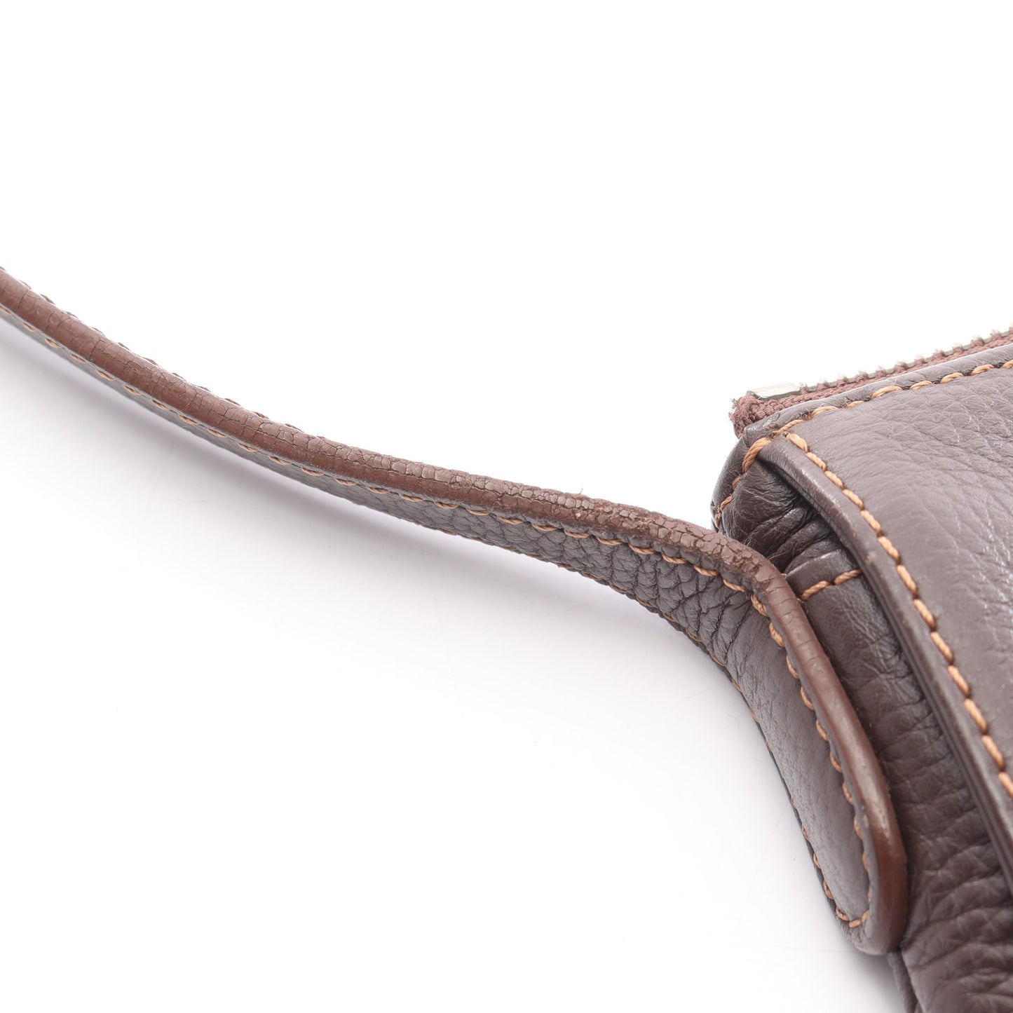 センダ ショルダーバッグ レザー ダークブラウン ロエベ バッグ LOEWE