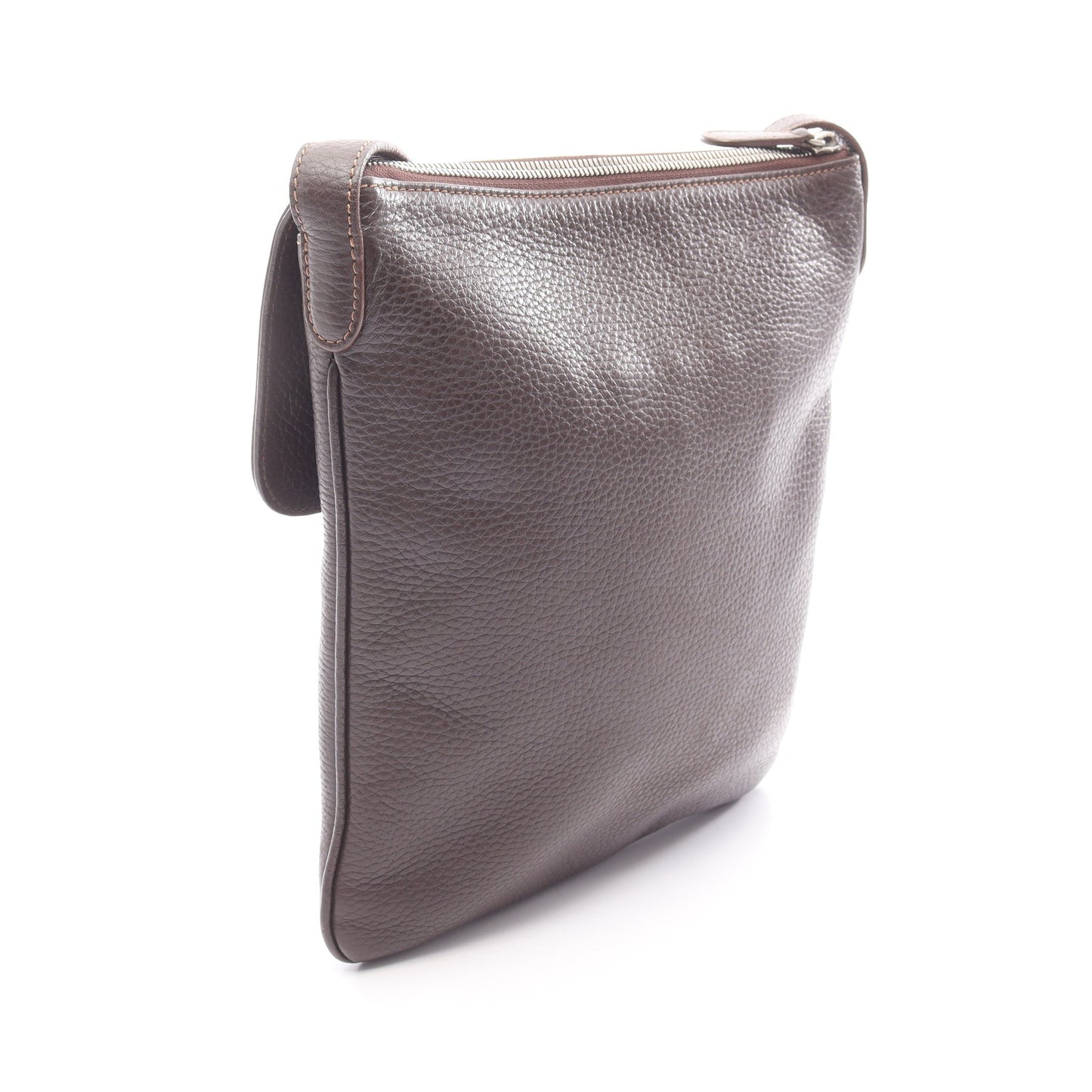 センダ ショルダーバッグ レザー ダークブラウン ロエベ バッグ LOEWE