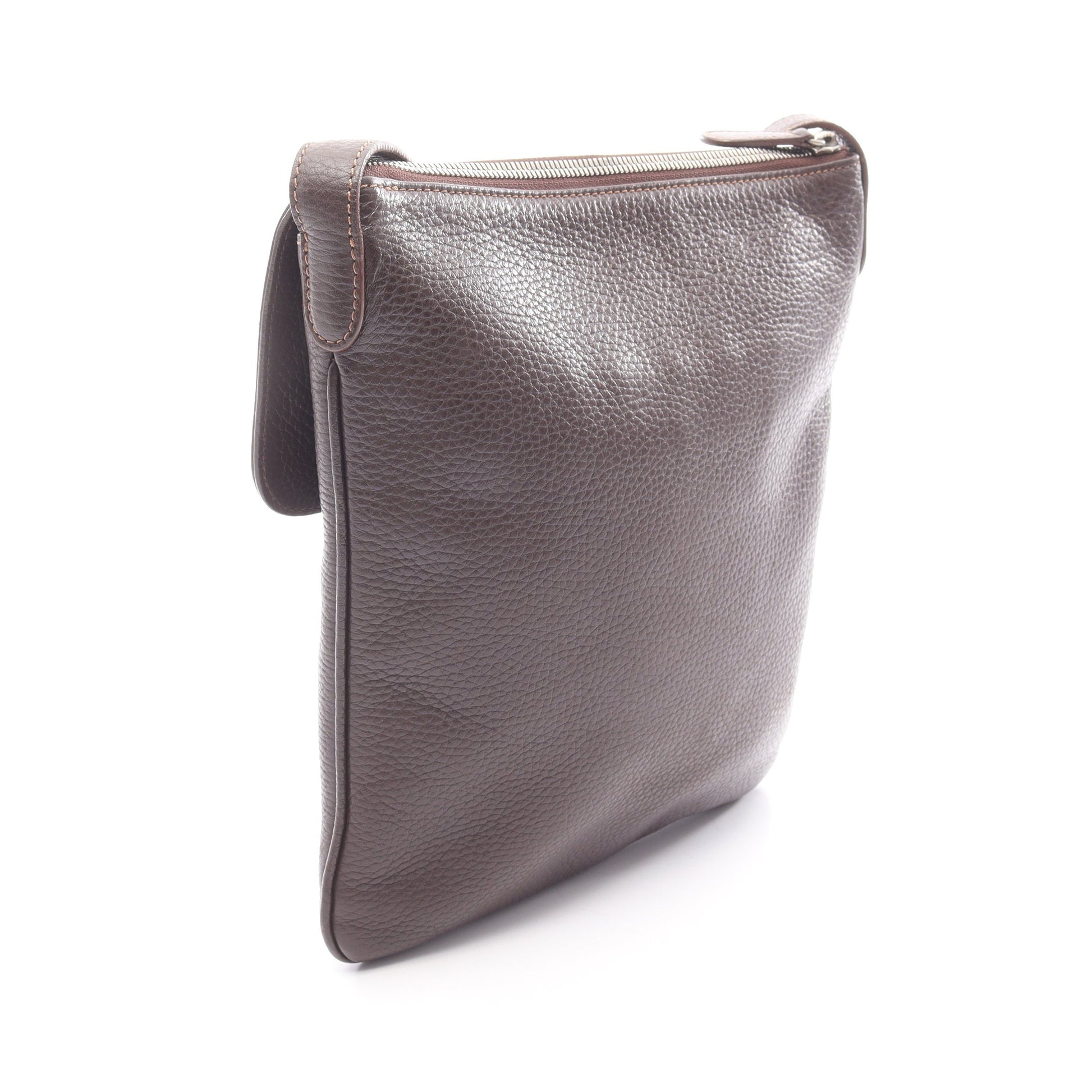 センダ ショルダーバッグ レザー ダークブラウン ロエベ バッグ LOEWE