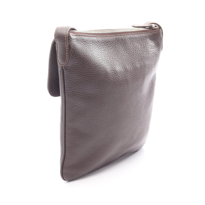 センダ ショルダーバッグ レザー ダークブラウン ロエベ バッグ LOEWE