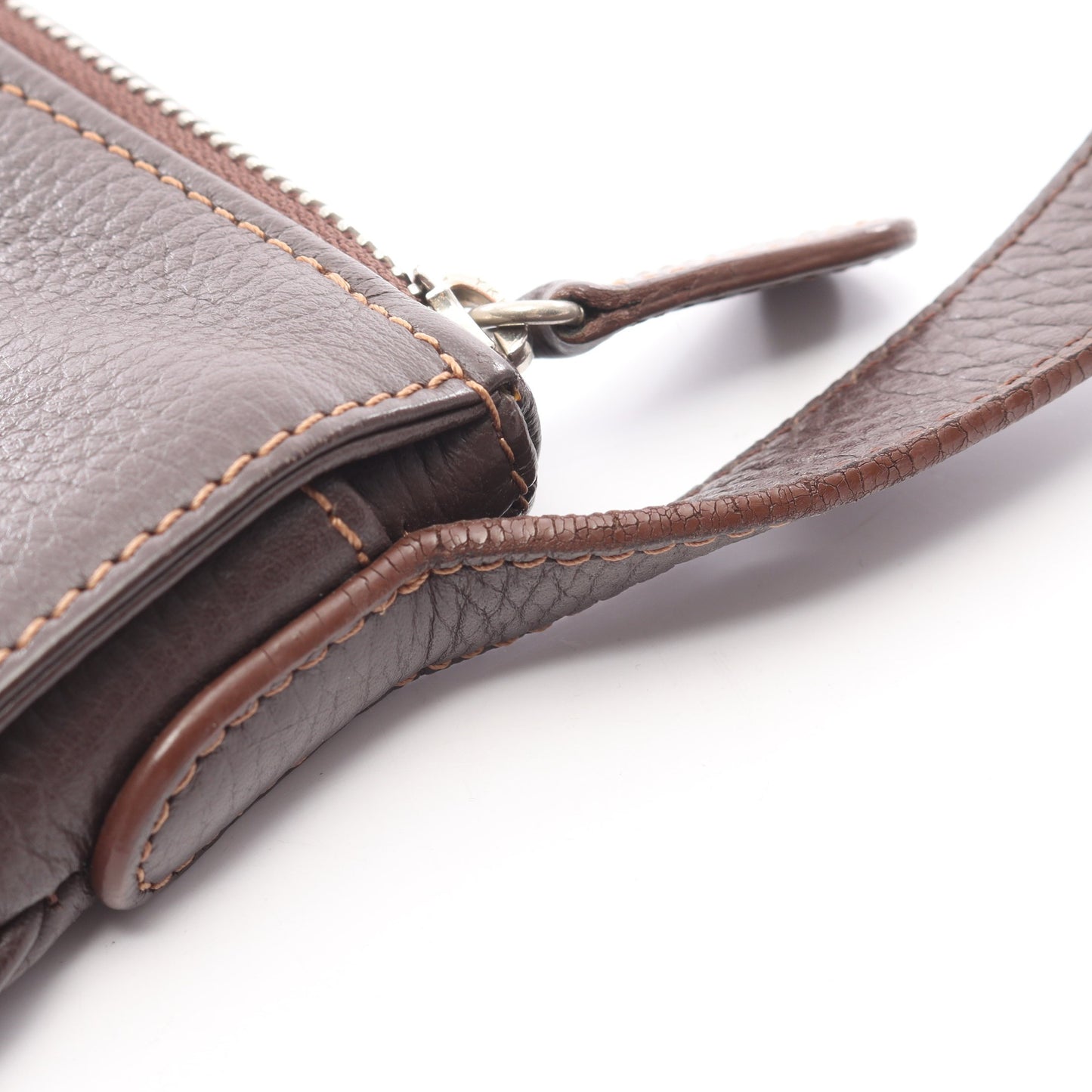 センダ ショルダーバッグ レザー ダークブラウン ロエベ バッグ LOEWE