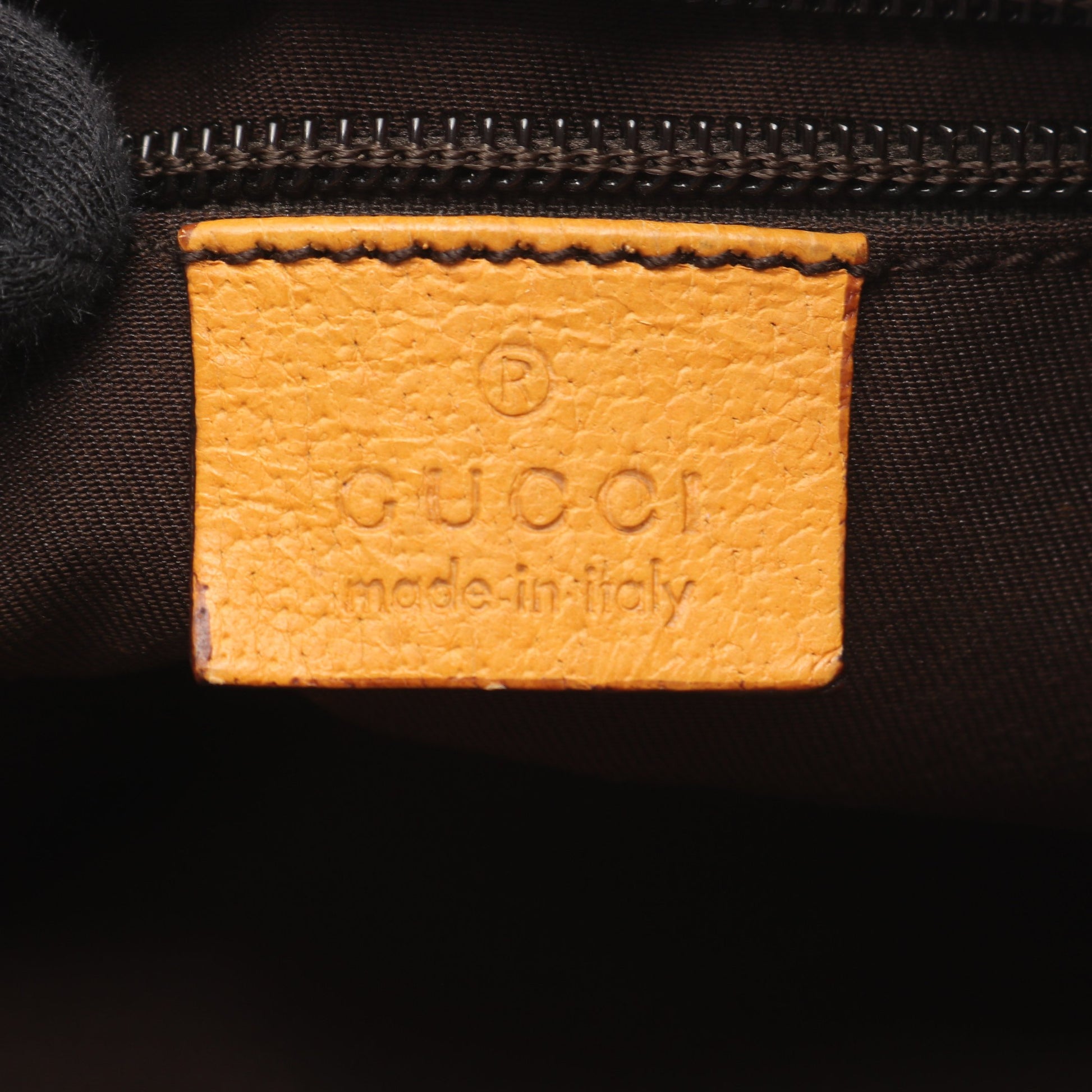 GGキャンバス ショルダーバッグ キャンバス レザー ベージュ オレンジイエロー グッチ バッグ GUCCI