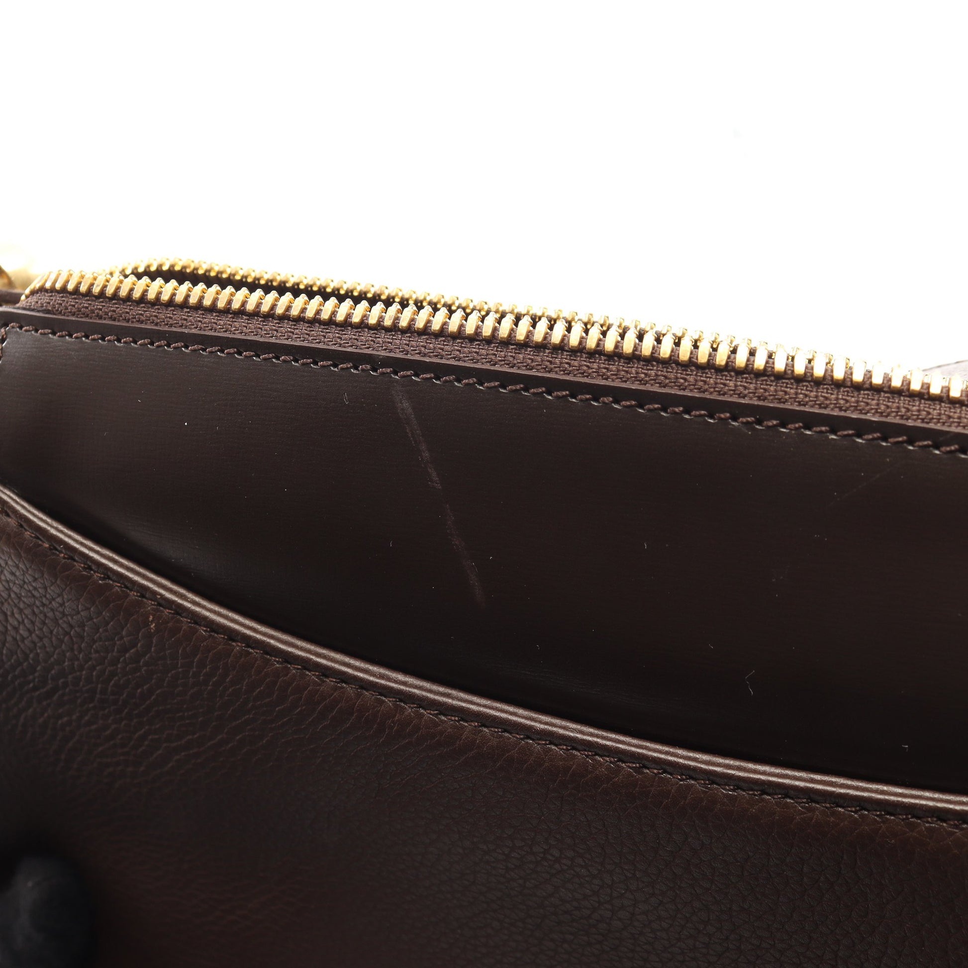 ロゴ ショルダーバッグ レザー ダークブラウン ロエベ バッグ LOEWE