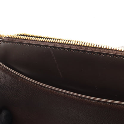 ロゴ ショルダーバッグ レザー ダークブラウン ロエベ バッグ LOEWE