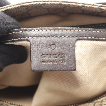 GGスプリーム ショルダーバッグ PVC レザー グレーベージュ ブラウン グッチ バッグ GUCCI