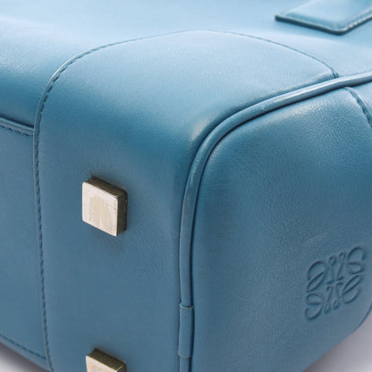 アマソナ19 スクエア 2WAY ハンドバッグ レザー ブルー ロエベ バッグ LOEWE
