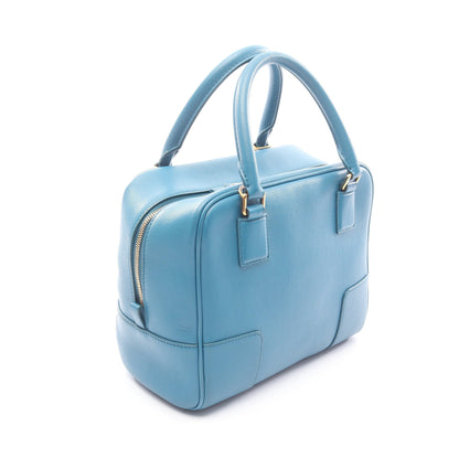 アマソナ19 スクエア 2WAY ハンドバッグ レザー ブルー ロエベ バッグ LOEWE
