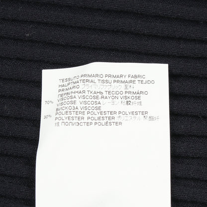カットアウト リブ ニット レーヨン ネイビー エムエムシックスメゾンマルジェラ トップス MM6 MAISON MARGIELA