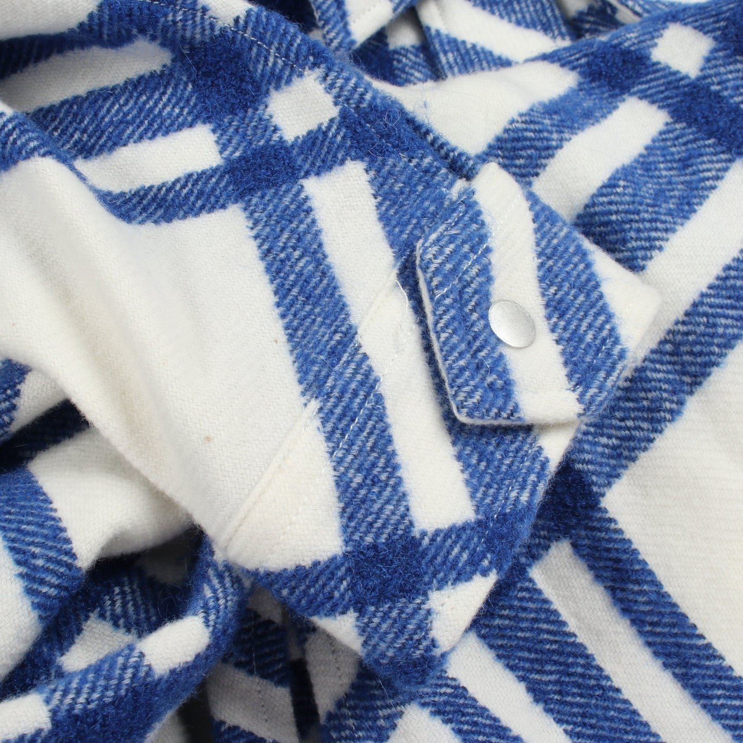 チェック シャツ ジャケット ウール ホワイト ブルー バーバリー アウター BURBERRY