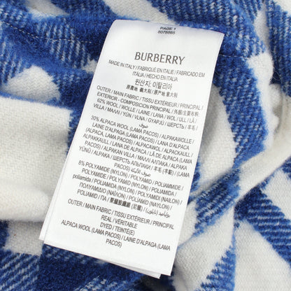 チェック シャツ ジャケット ウール ホワイト ブルー バーバリー アウター BURBERRY