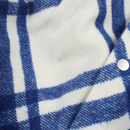 チェック シャツ ジャケット ウール ホワイト ブルー バーバリー アウター BURBERRY