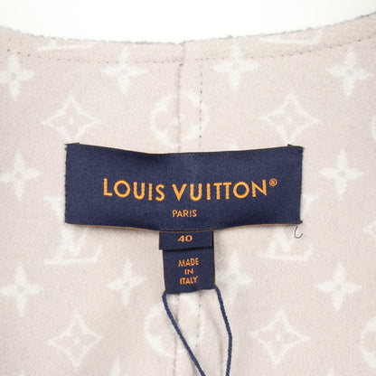 ダブルフェイス ケープ スリーブ コート ウール グレー ルイヴィトン アウター LOUIS VUITTON