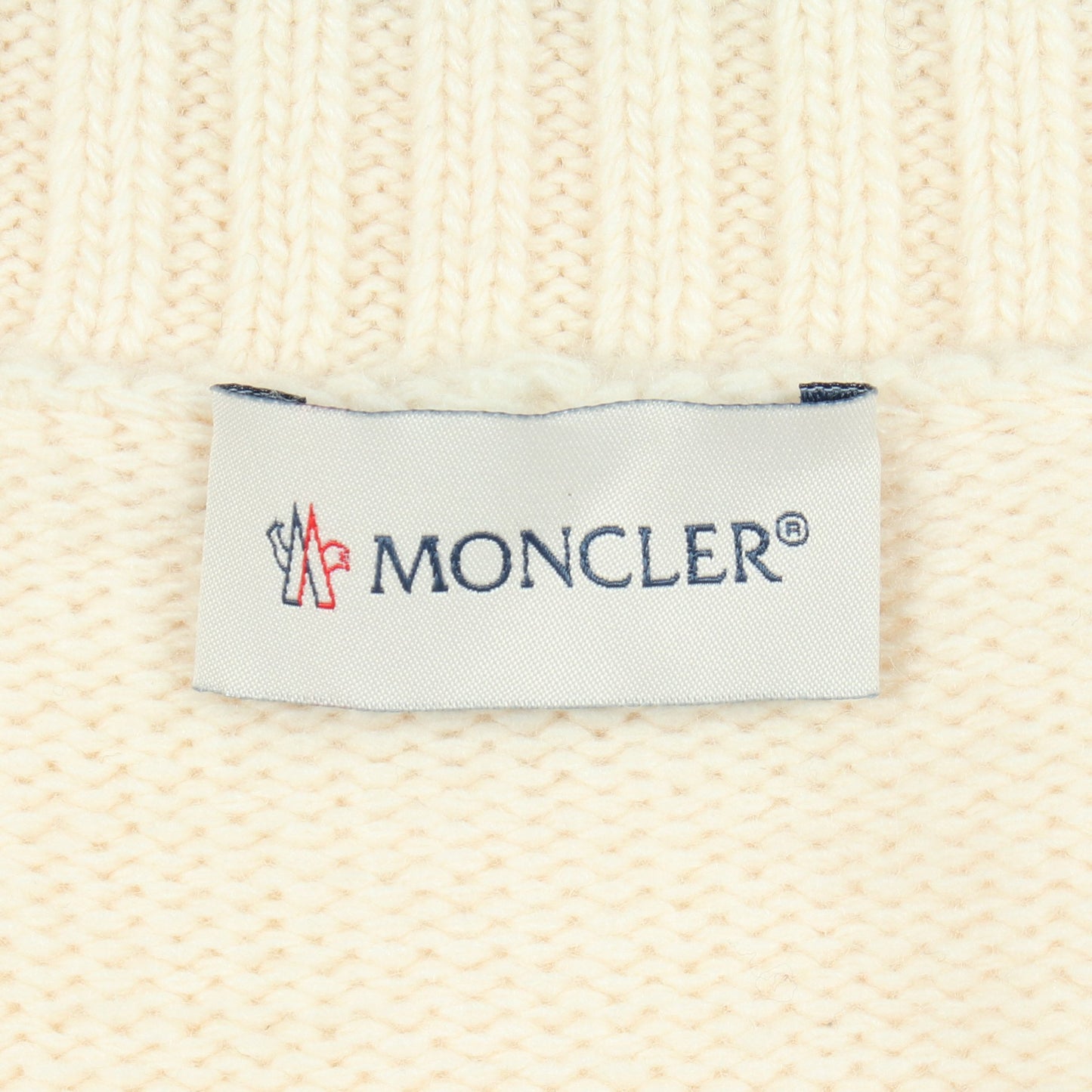 ニット切替 ダウンジャケット ナイロン ウール オフホワイト アイボリー モンクレール アウター MONCLER