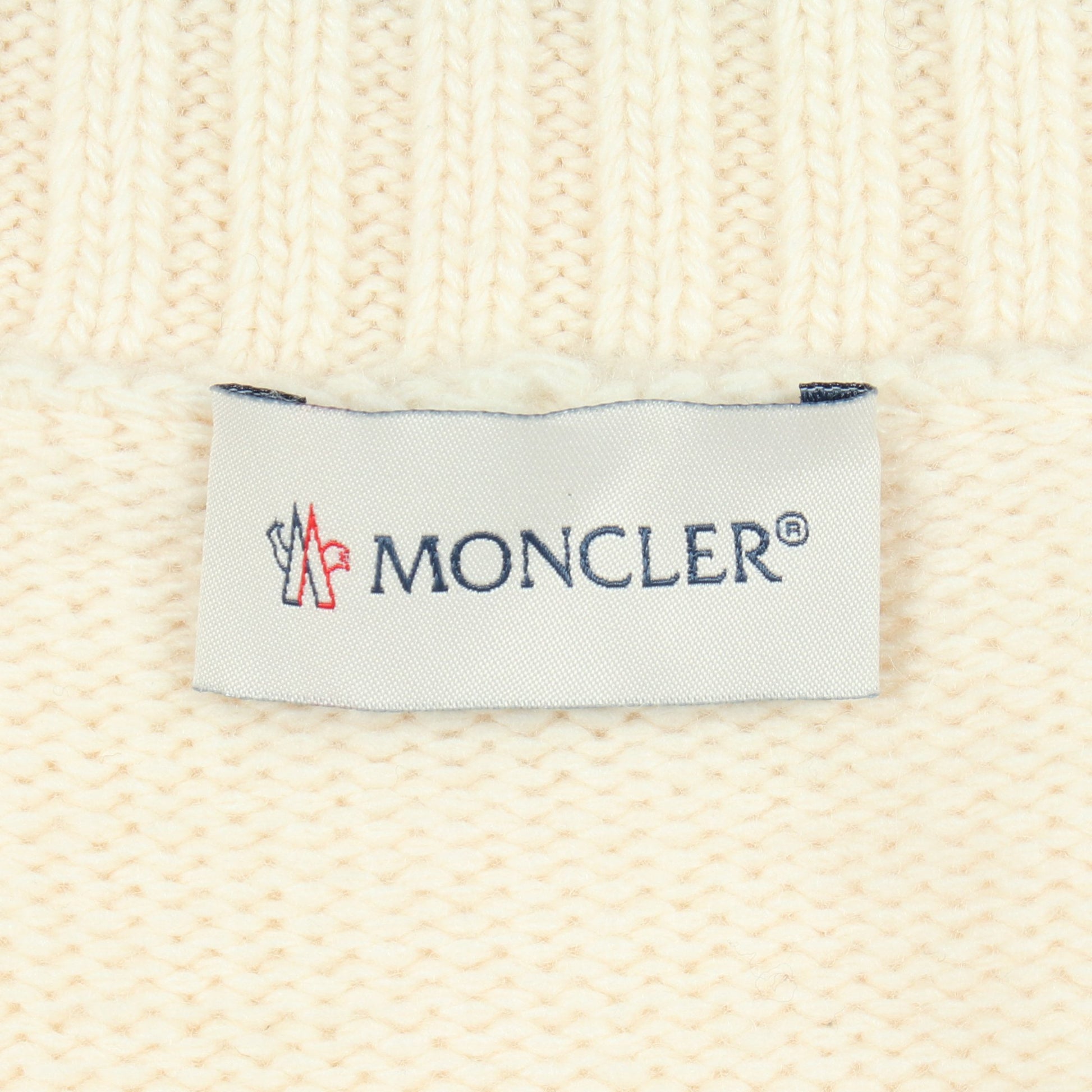 ニット切替 ダウンジャケット ナイロン ウール オフホワイト アイボリー モンクレール アウター MONCLER