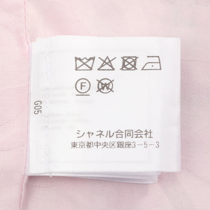 ココマークボタン チェック ツイード 1B ジャケット コットン ピンク グリーン シャネル アウター CHANEL