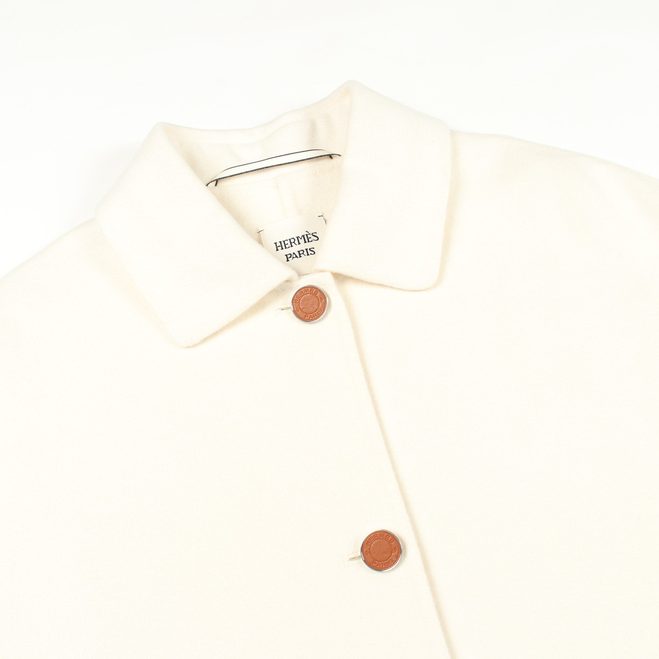 エルメス HERMES クルードセル ロングジレ ベスト 衣料品 トップス カシミヤ レディース アイボリー系 4E0101DA 【中古】 クルードセル ロングジレ ベスト カシミヤ アイボリー エルメス – RECLO