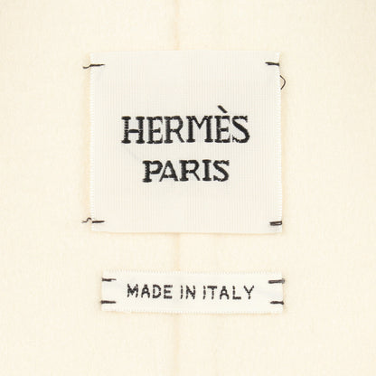 クルードセル ロングジレ ベスト カシミヤ アイボリー エルメス アウター HERMES