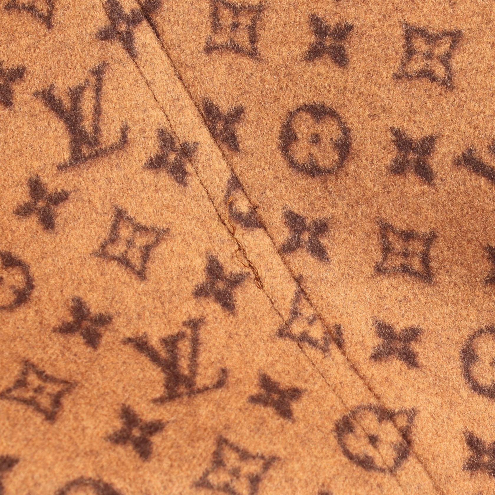 モノグラム トレンチコート コットン ベージュ ダークブラウン ルイヴィトン アウター LOUIS VUITTON