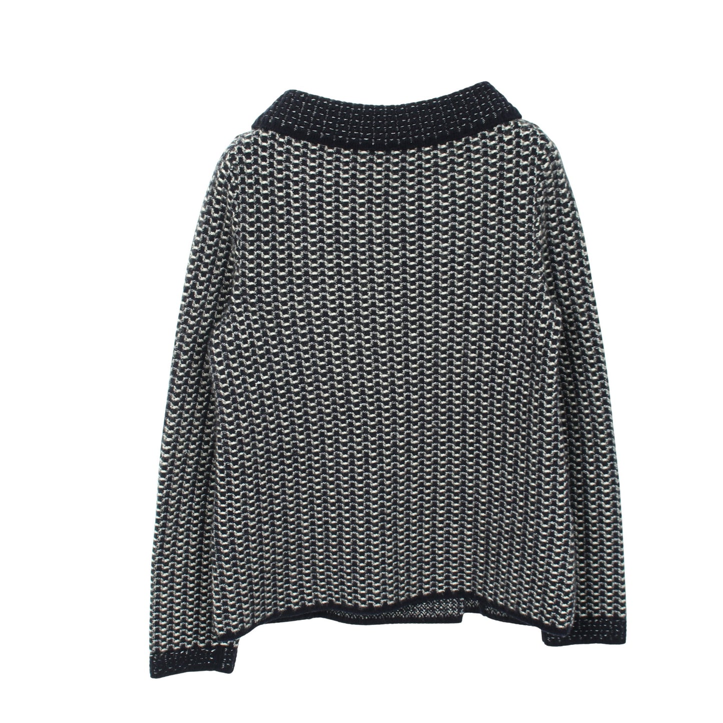 ココマークボタン ダブルブレスト ニット ジャケット カシミヤ シルク ネイビー シャネル アウター CHANEL