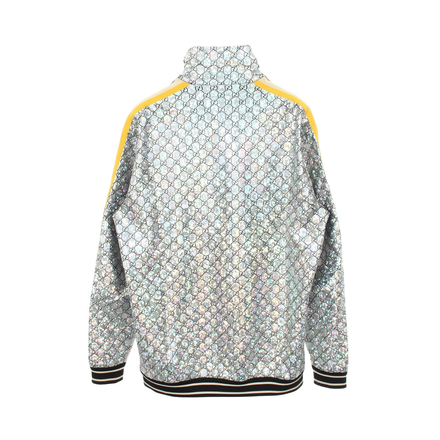 ラミネート スパークリング GGジャージー メタリック ジャケット ナイロン シルバー ブラック ベージュ グッチ アウター GUCCI